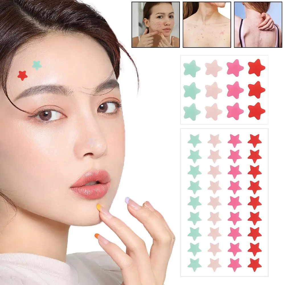 Mini Star Heart Invisible Acne Removal Pimple Patch Concealer Stickers Skin Acne Spot Beauty Pimple Face Tool Care Face Acn Y4q1