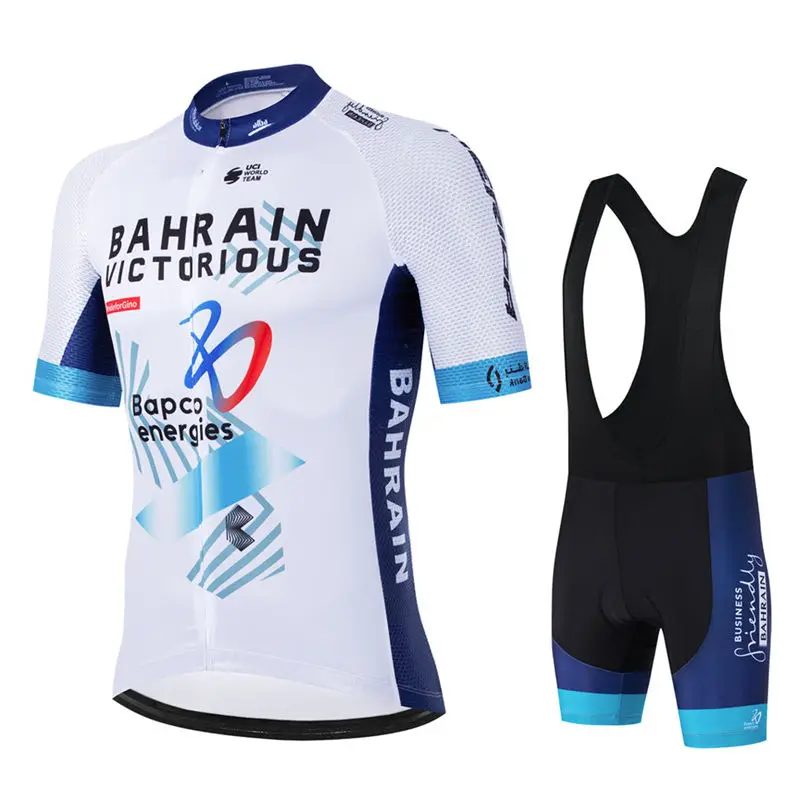 Новый комплект велосипедного трикотажа Pro Team Bahrain, мужская летняя велосипедная горная форма, Ropa Ciclismo Maillot Hombre, костюм для велосипедной одежды