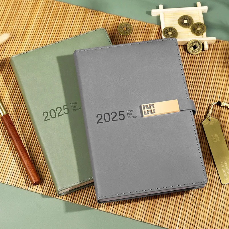 2025 Schedule Notebook Cardboard A5 Notebook A4 Calendar Notebook Schedule One Day Page Time Management Business Diary book