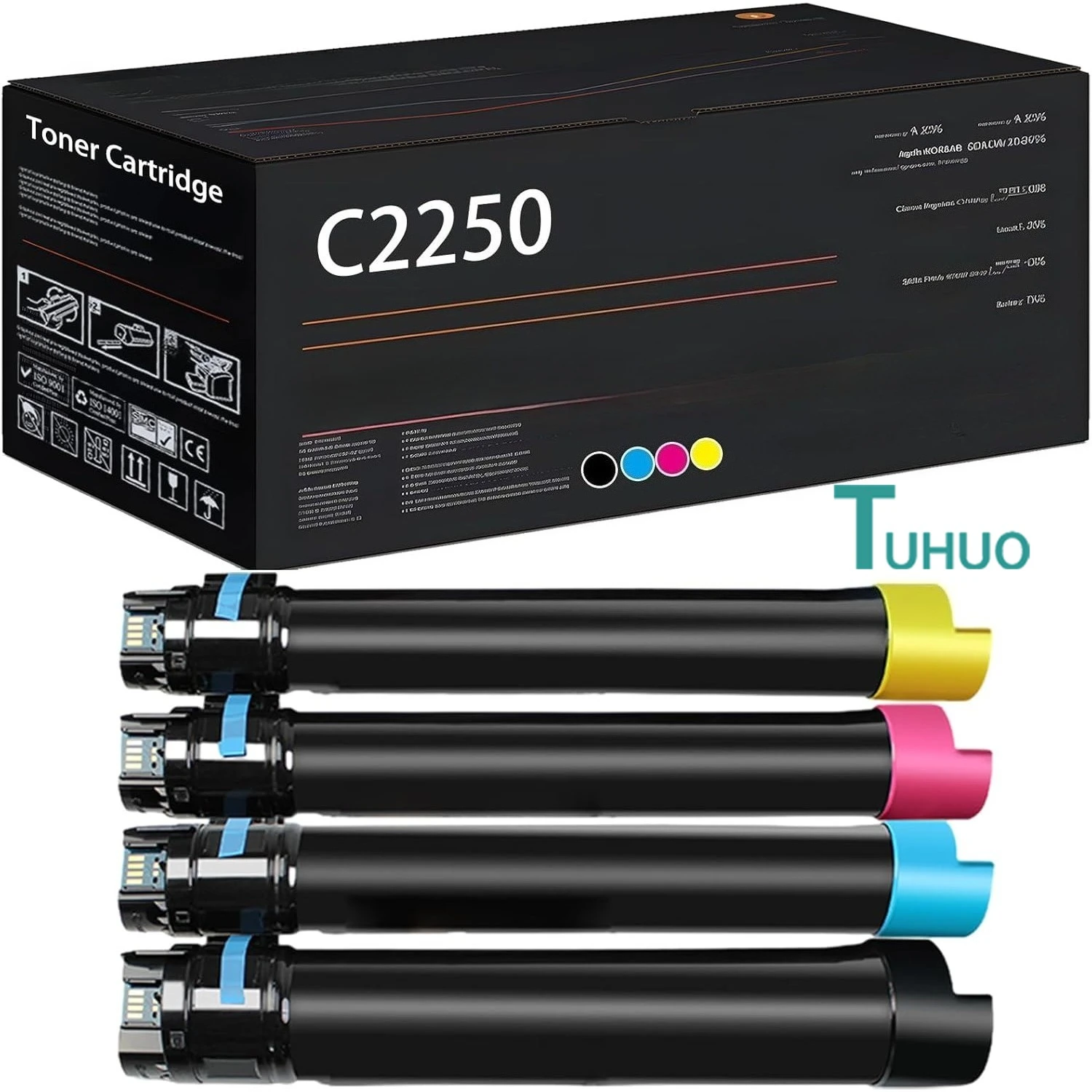 

Тонер-картридж C2250, совместимый с принтерами Xerox DocuPrint-C2250 C2255 C3360, для картриджей с тонером Xerox CT201160/61/62/63,