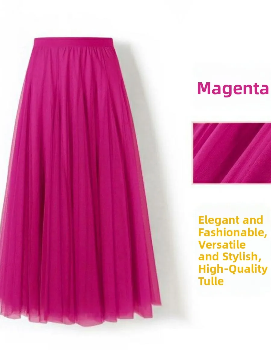 Yellow Me Fairy Skirt A-Line Midi Dance Skirt 360 Deee Flared Skirt High Waist Fairy Skirt for Women Summer Season