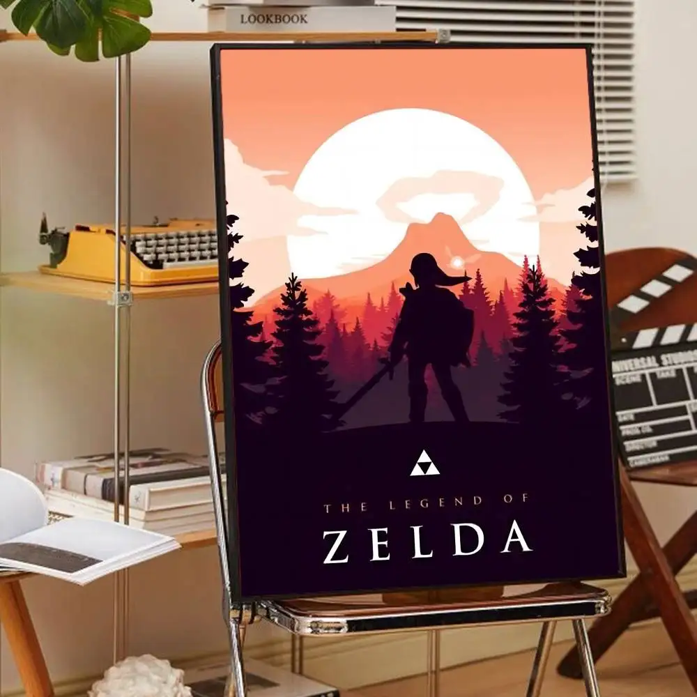 Legend Video Game Poster Zeldas Classic Movie Posters Waterproof Paper Sticker Coffee House Bar Decor Art Wall Stickers view 6