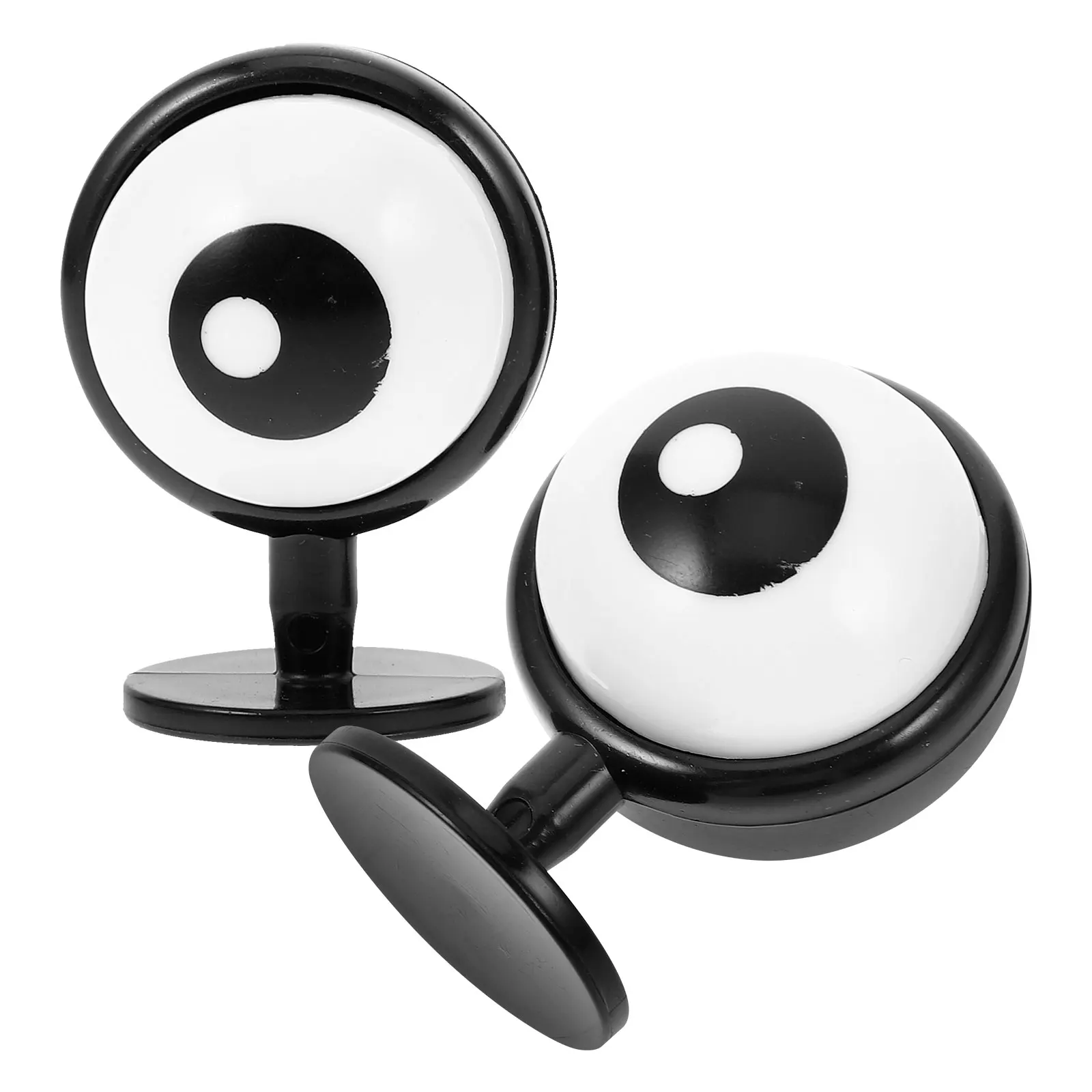 

Universal Motorcycle Accessories Eye Shape Stickers Cute Horns Adhesive Decor For Bike Ski Helmets Self-Stick