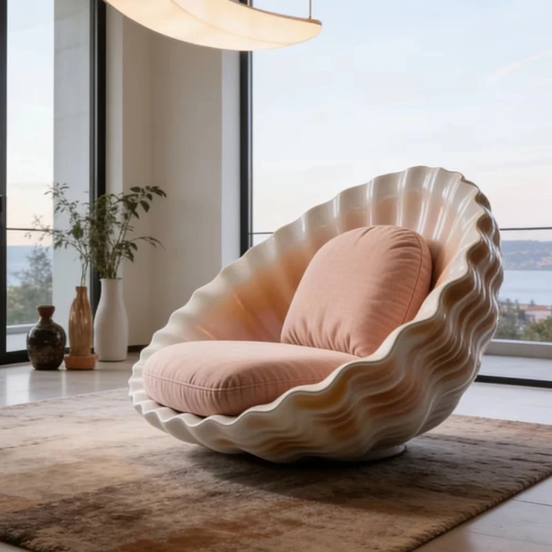 Sofa Single Leisure Chair Shell Armchair Bedroom Balcony Furniture
