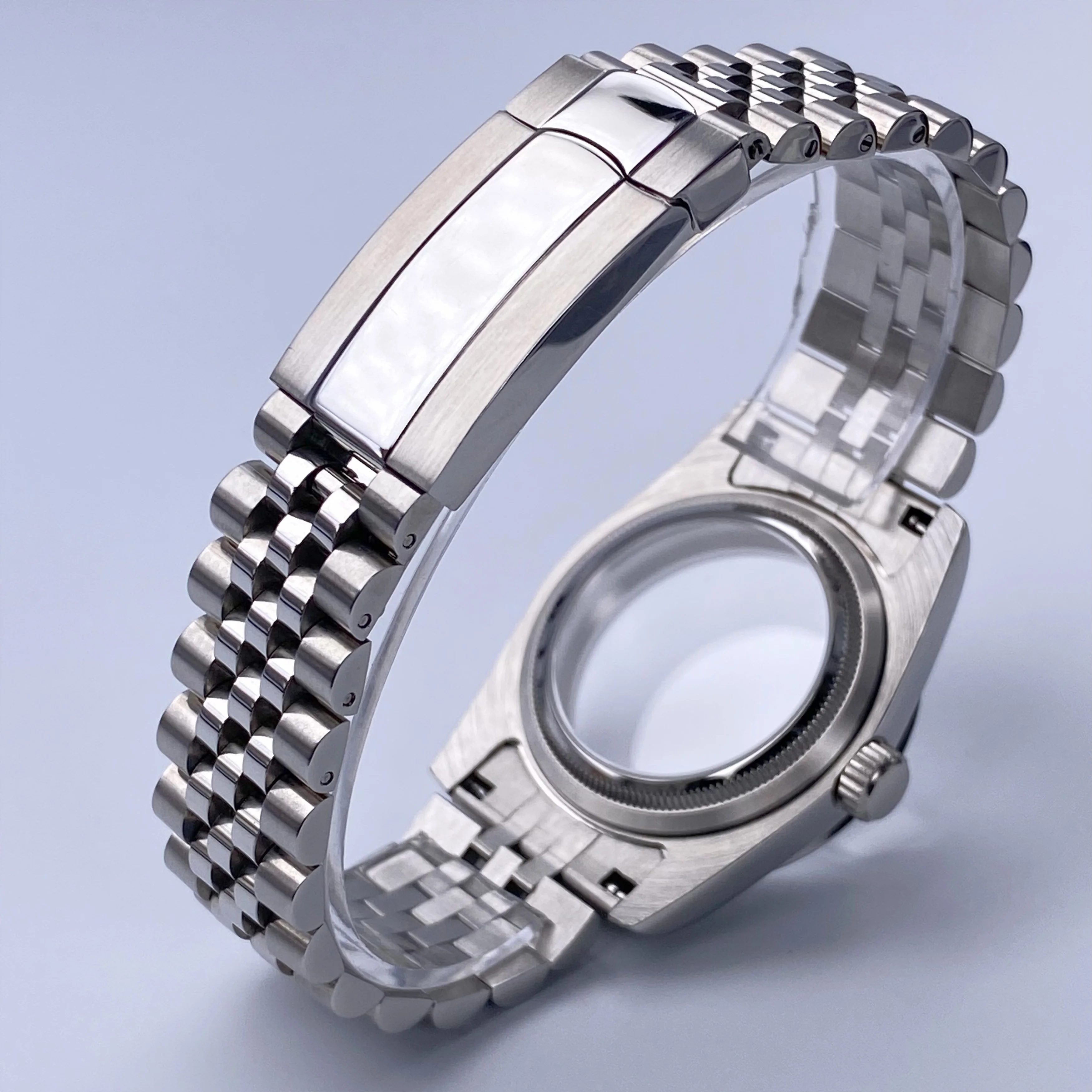 Корпус часов NH35, корпус 36 мм, водонепроницаемое сапфировое стекло, нержавеющая сталь, подходит для механизма NH35, NH36, аксессуары для циферблата 28,5 мм, корпус часов