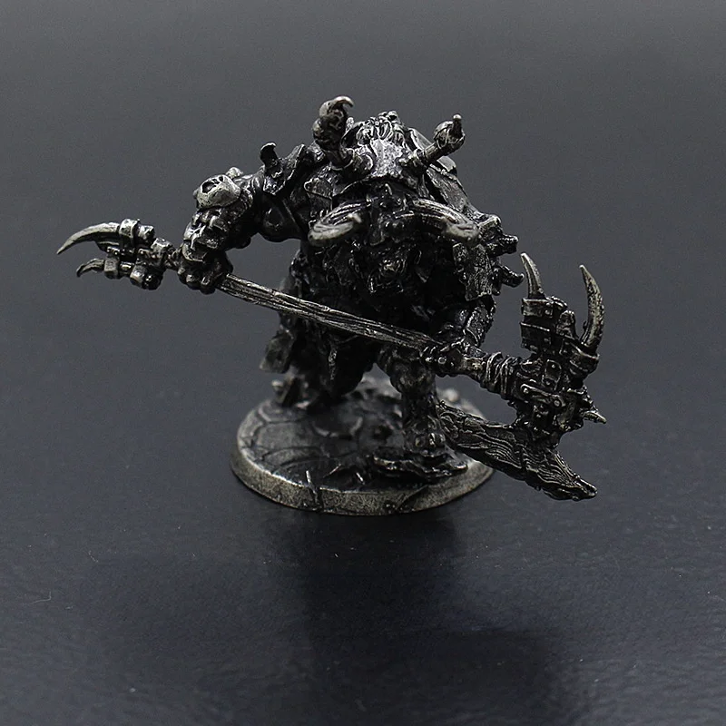 80mm Retro Cupronickel Tauren Tribe Warcraft Cthulhu Monster Model Desktop Decoration Military Collection Figurine Chess Piece view 5
