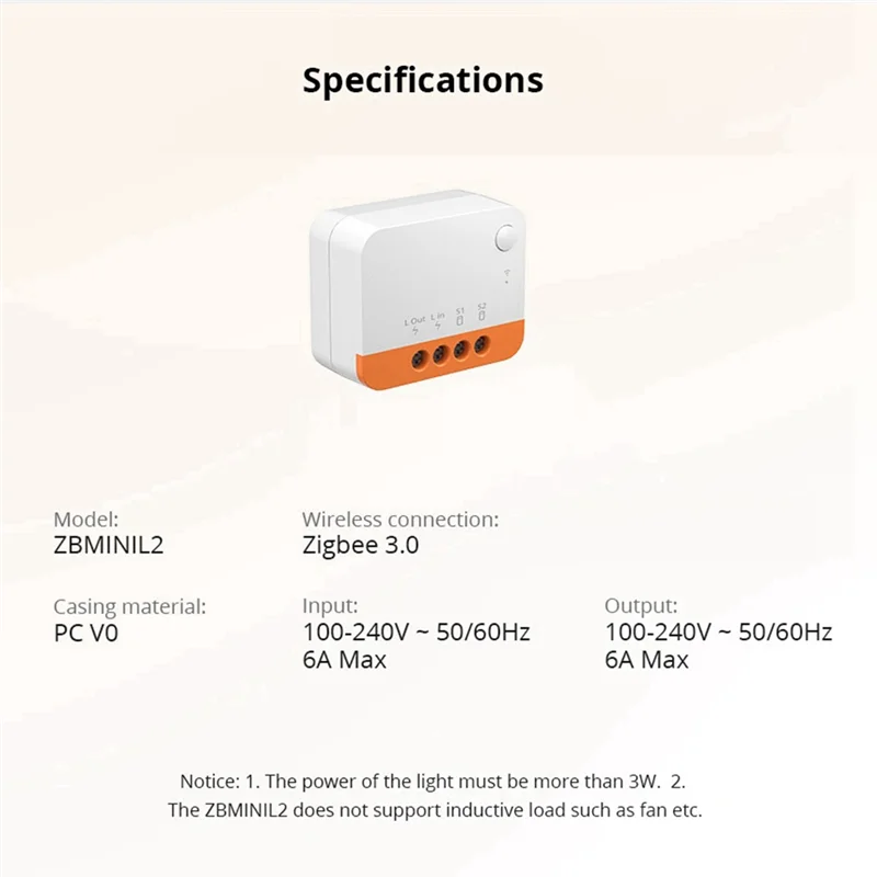 【Superdeals】ZBMINI-L2 Wire Required Extreme Zigbee Smart Switch Support Alexa Home Assistant Zigbee2mqtt Smartthings HUB