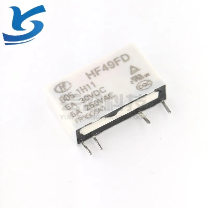 hf49fd-005-1h11 relay 5V 12V 24V Original New AC/DC POWER DIP 4-pin 5-pin In stock