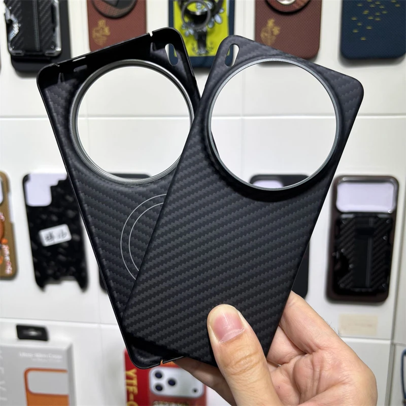 

For Vivo X300 Ultra Case Aramid Carbon Fiber Magnetic Case For MagSafe Thin Carbon Cover Shell