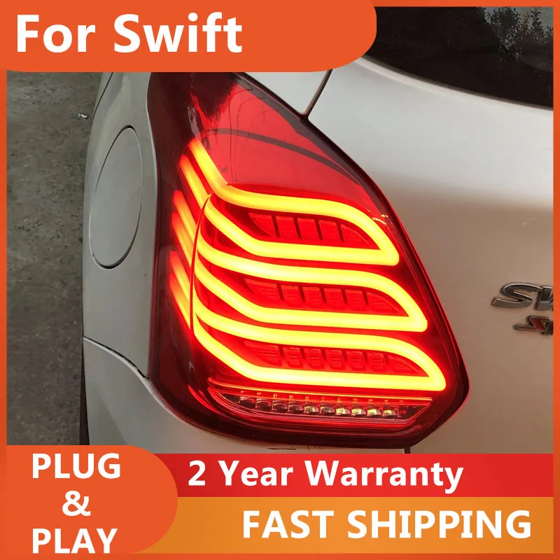 

Автомобильные аксессуары для Suzuki Swift Taillight 2017-2020 Swift Sport Задний фонарь Задний Ford DRL Противотуманный тормозной сигнал поворота заднего хода