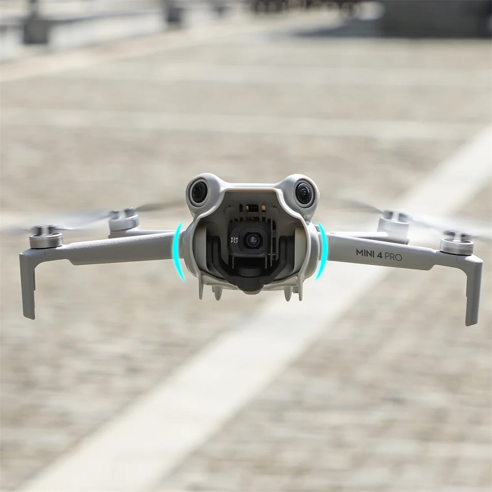 Lens Cap For DJI Mini 4 Pro Protector Sun-Hood Dust-proof Landing Gear Stand Holder Protective Cover 2in1 Set Accessories Kit