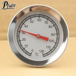 0℃-120℃ Kitchen Durable Round Meat Thermometer Food Dial Mechanical Read Stainless Steel Multifunction Thermometer