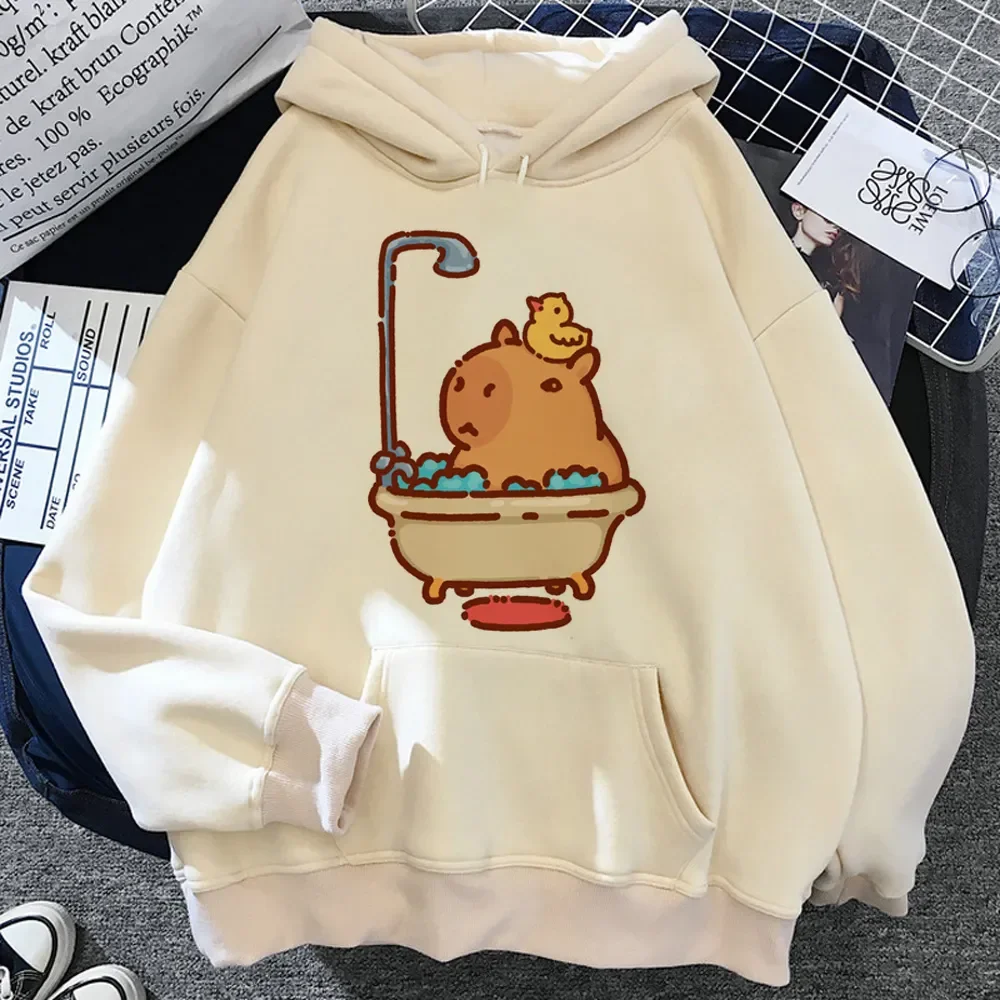 

Kawaii Capybara Print Hoodies Women Male 90s 2023 Y2k Aesthetic Pulls Clothes Female Long Sleeve Tops Sweater Fashion Pullover