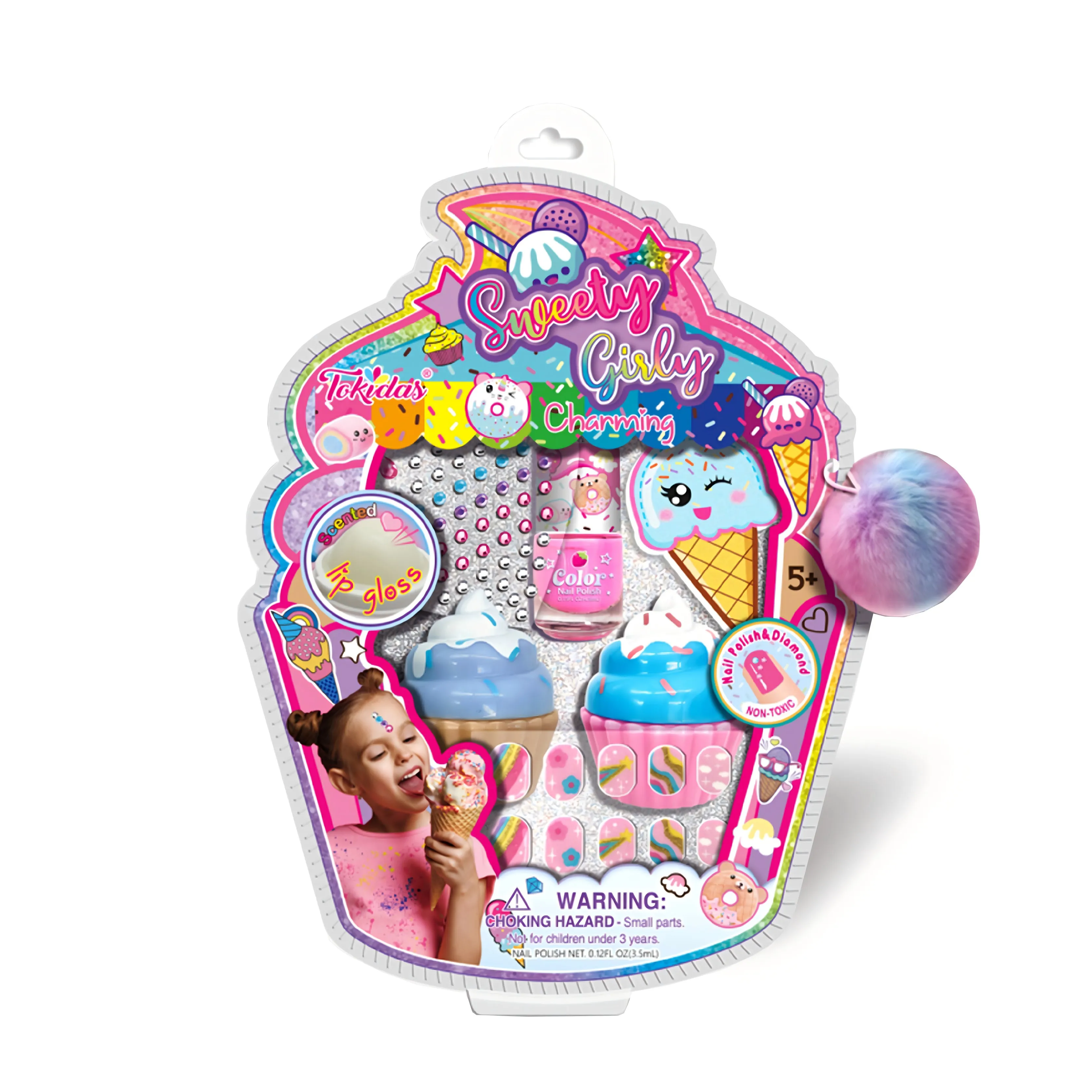 2024 Kids Makeup Set Glitz Makeup Sets Nail Polish Girls Toys