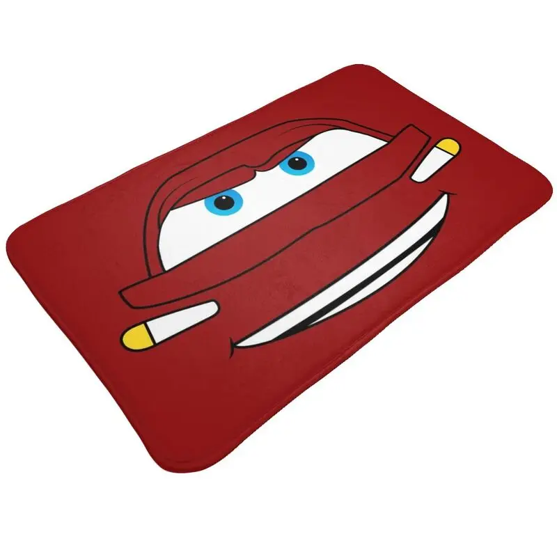 Custom Cartoon Cars Lightning Mcqueen Doormat Non-Slip Entrance Bathroom Kitchen Door Floor Mats Toilet Rug Carpet Footpad