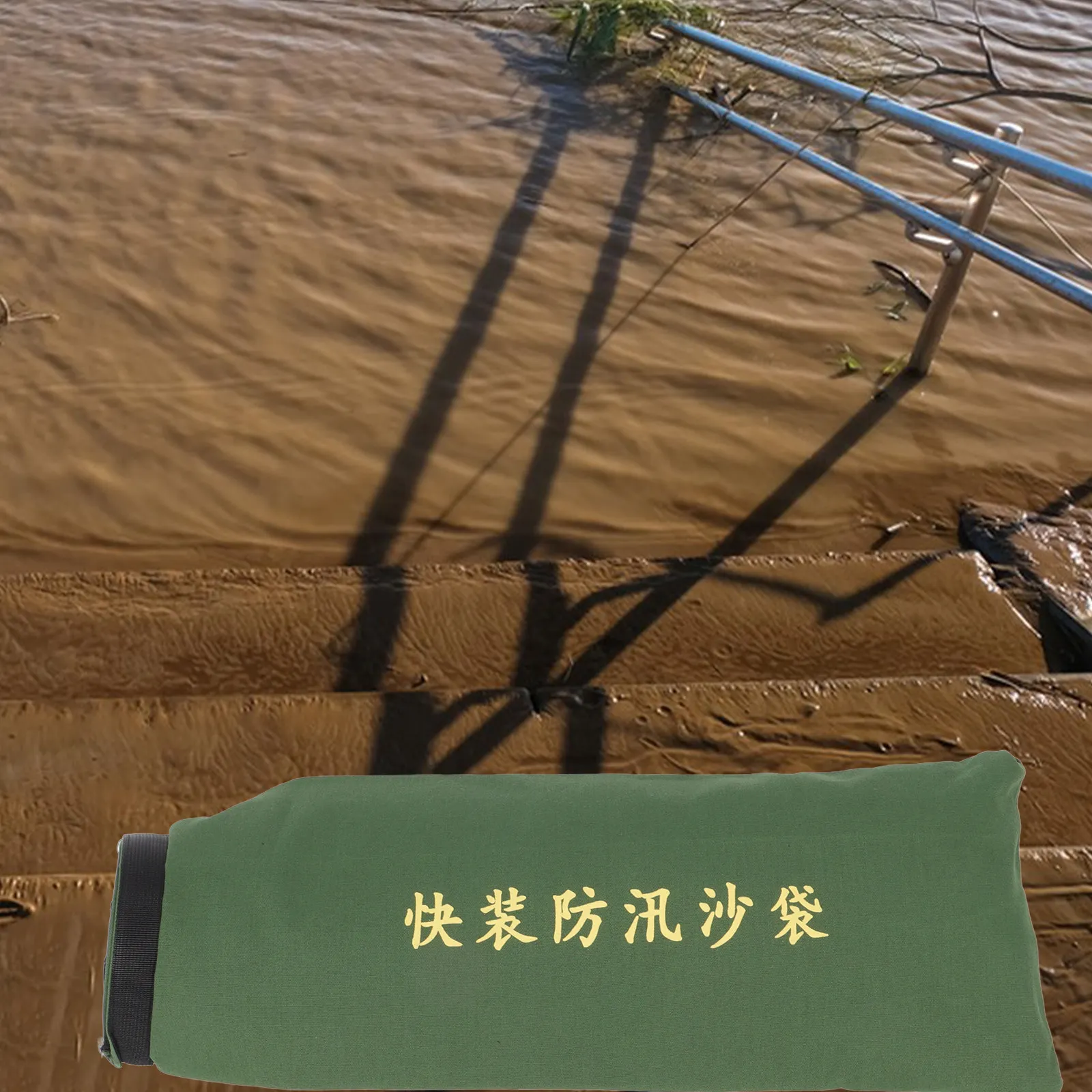 

Reusable Canvas Flood Sandbags Heavy Duty Flood Barriers for Home Doors Basement Garage Gate Water Protection