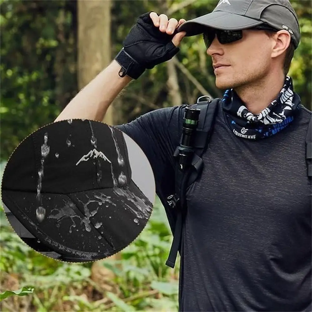 Fashion Water Proof Baseball Cap Foldable Sun Protection Sun Hat Camping Hiking Breathable Fishing Cap Men Women
