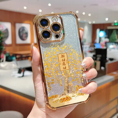 Chinese New Year Money Tree Phone Case For Huawei Honor 400 Pro Lite X9D X8B X8A X9B X7A X8 X9A X6A X7D Painting Cover