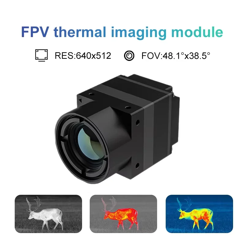 

FPV Thermal Camera CVBS Interface 256/384/640 4MM 9MM Micro Thermal Imaging Camera Module For FPV Drones