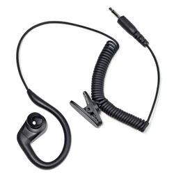 3.5mm G Shape Soft Ear Hook Listen Only Earpiece Walkie Talkie Headset handheld Two Way Radio Speaker mic Headset kit