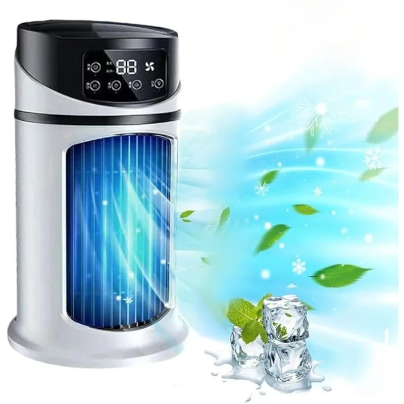 

Mini Portable Air Conditioner Cooler USB Air Conditioning Fan 300ml Ice Water Air Cooling Fan With Humidifier for Bedroom