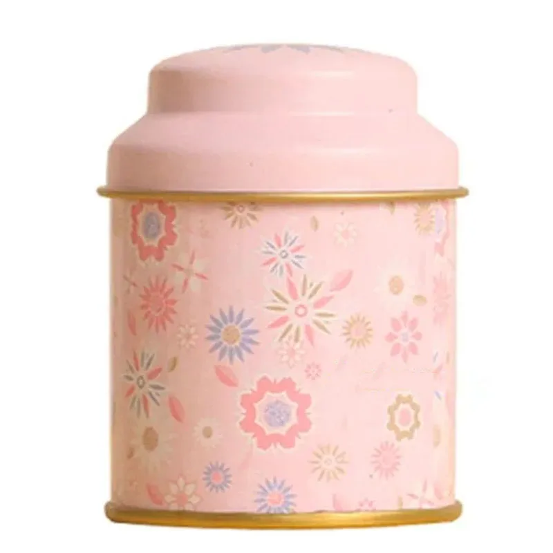 

Portable Mini Tea Storage Jar Arched Lid Small Size Wedding Candy Packaging Box Multi-purpose Cylindrical Trinket Storage Box