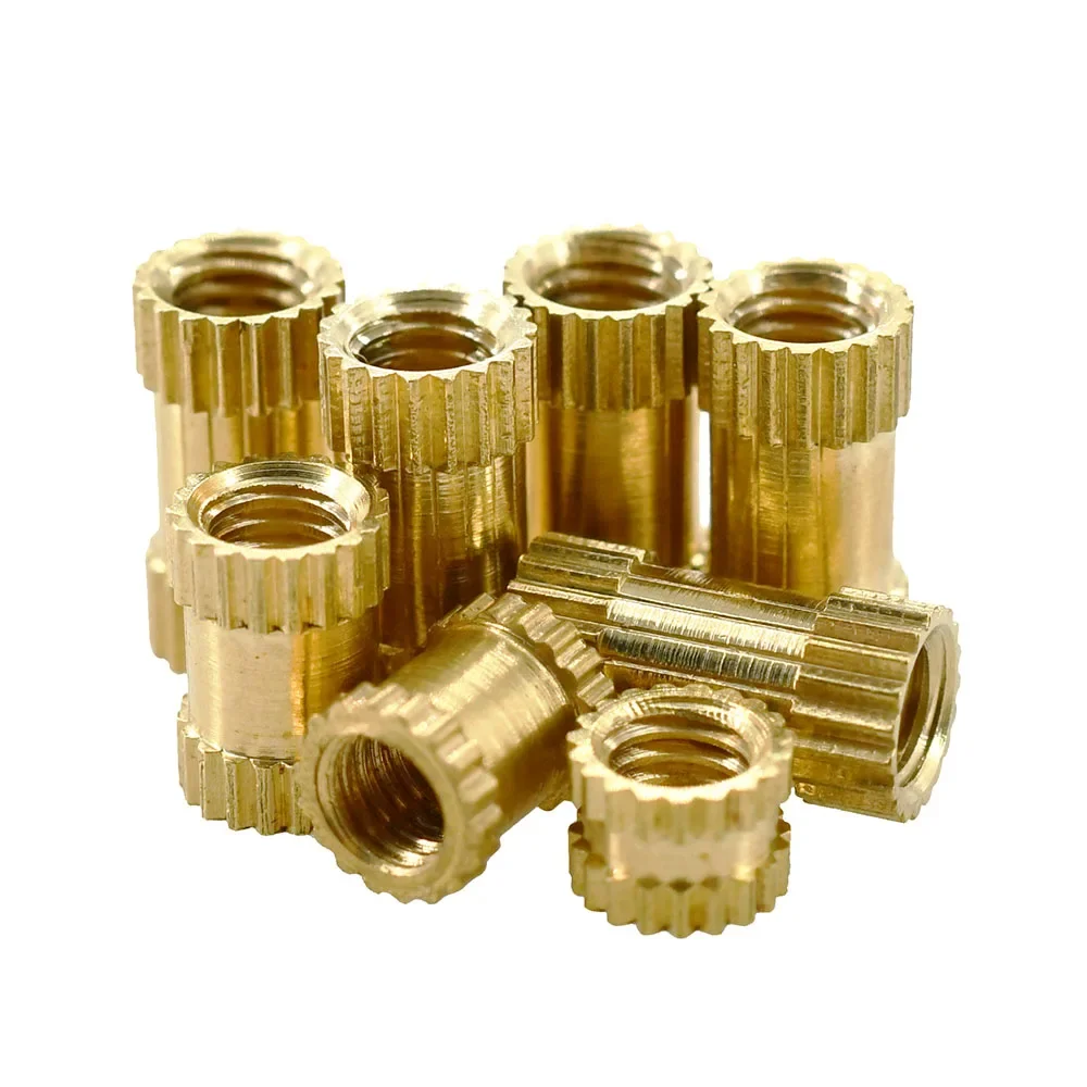 Double Knurled Heat Brass Insert Nut Hot Melt Threaded Inserts Thermal Molding Injection Embed Nuts 3d Printing M1M2M3M4M5M6