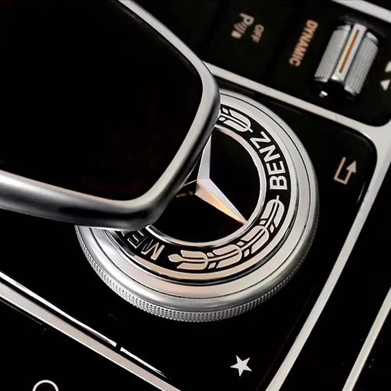 52mm Car Steering Wheel Center Logo Sticker Alloy Emblem for Mercedes Benz W204 W205 W212 W211 W213 W210 W220 W202 W176 W246 GLA