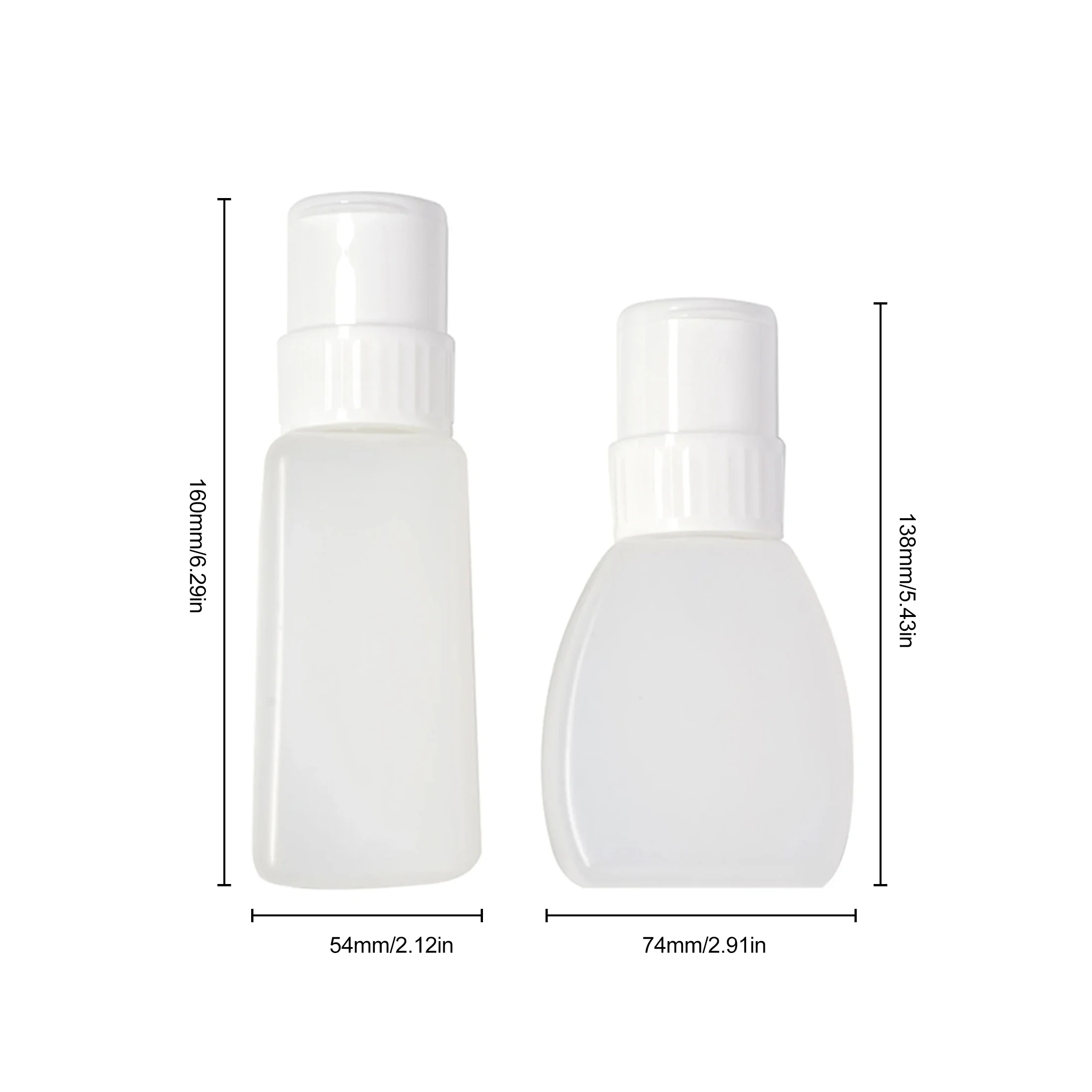 180 مللي مسمار الفن مزيل طلاء الأظافر أدوات ماكياج زجاجة مانيكير أدوات مسمار الفن مضخة موزع زجاجة الصحافة الفارغة مع قفل مشبك #5