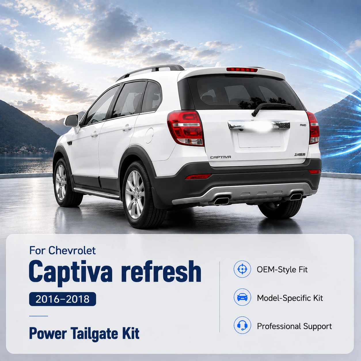 For Chevrolet Captiva refresh 2016-2018 Car Automatic Lifting kit Opening Trunk Intelligent Electric Lift Tailgate