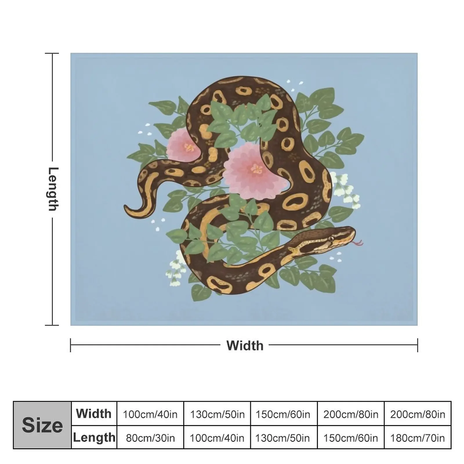 Kit the Ball Python Throw Blanket anime Fashion Sofas Blankets Sofas Of Decoration Blankets