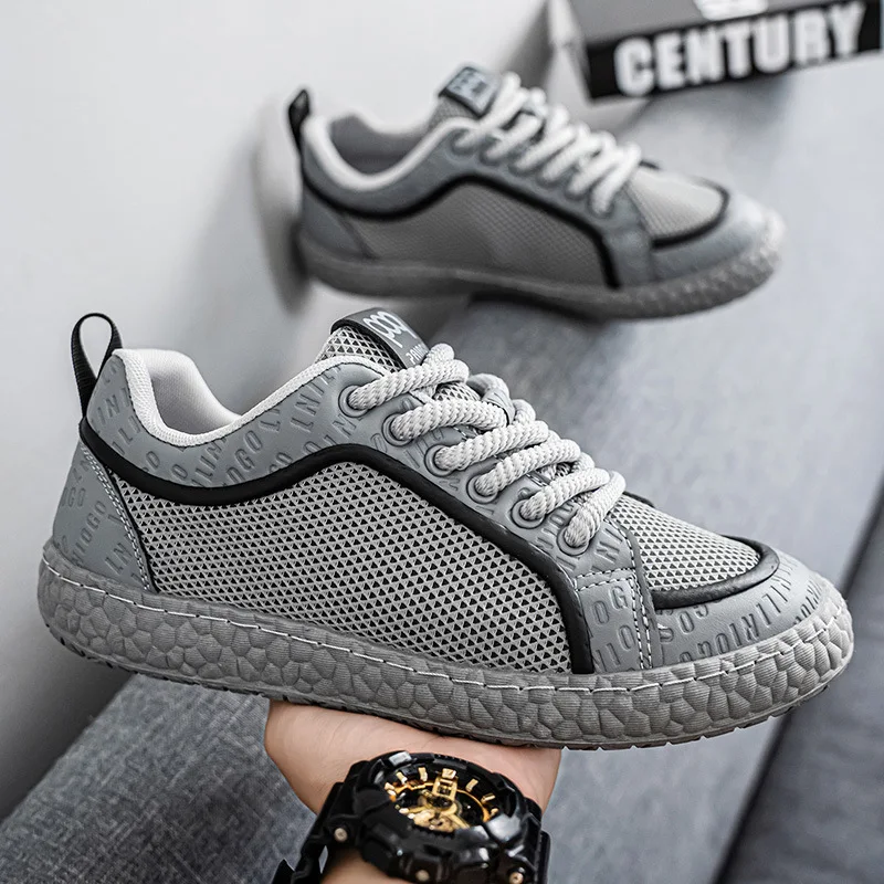 

Модные мужские кроссовки с сеткой, мужская обувь с сеткой, дышащая повседневная обувь, легкая удобная вулканизированная обувь для тенниса, Zapatillas Hombre