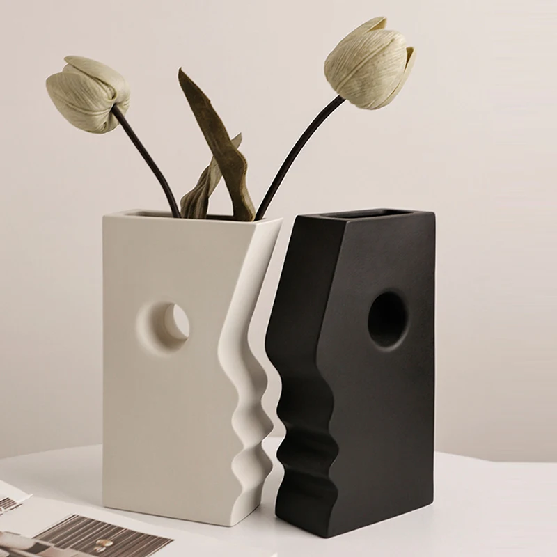 

Ceramic Vase Abstract Arrangement Crafts Room Bookcase Office Decoration