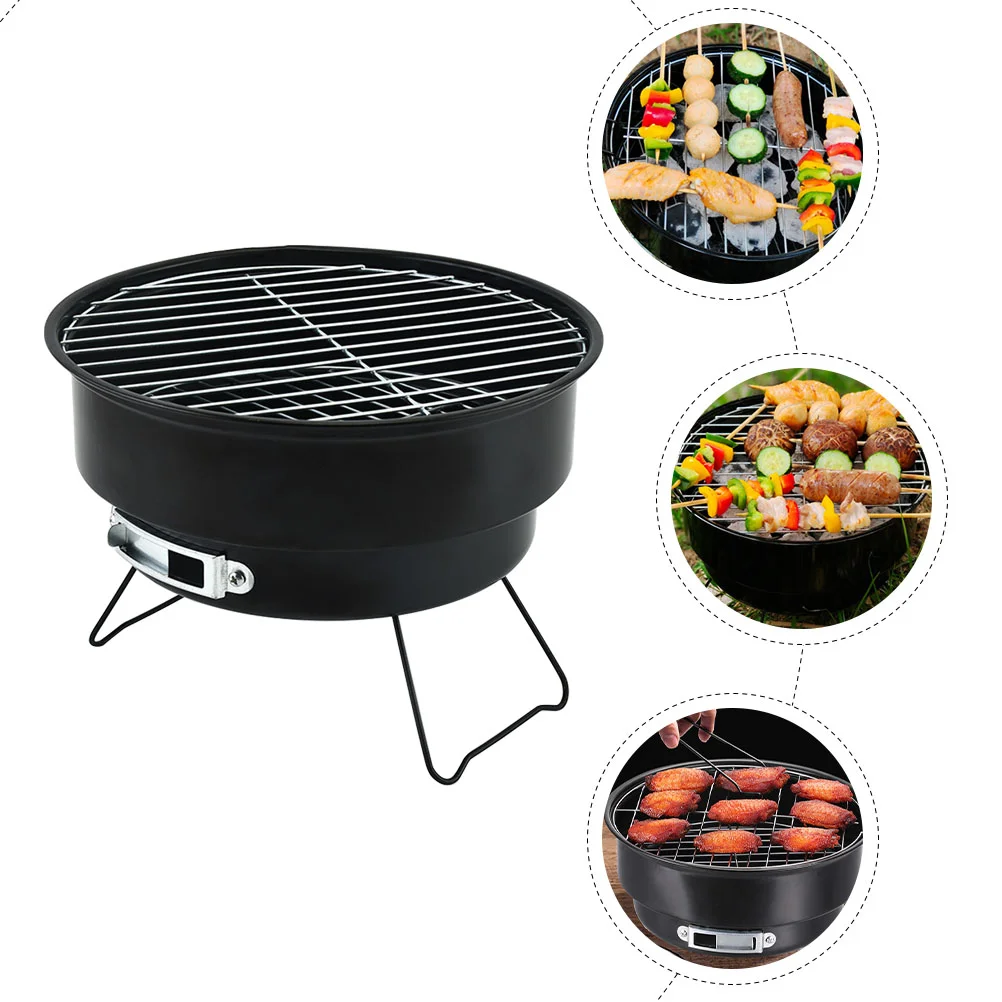 Grill Stand Folding Furnace Electric Barbecue Round Charcoal Tourist Stove