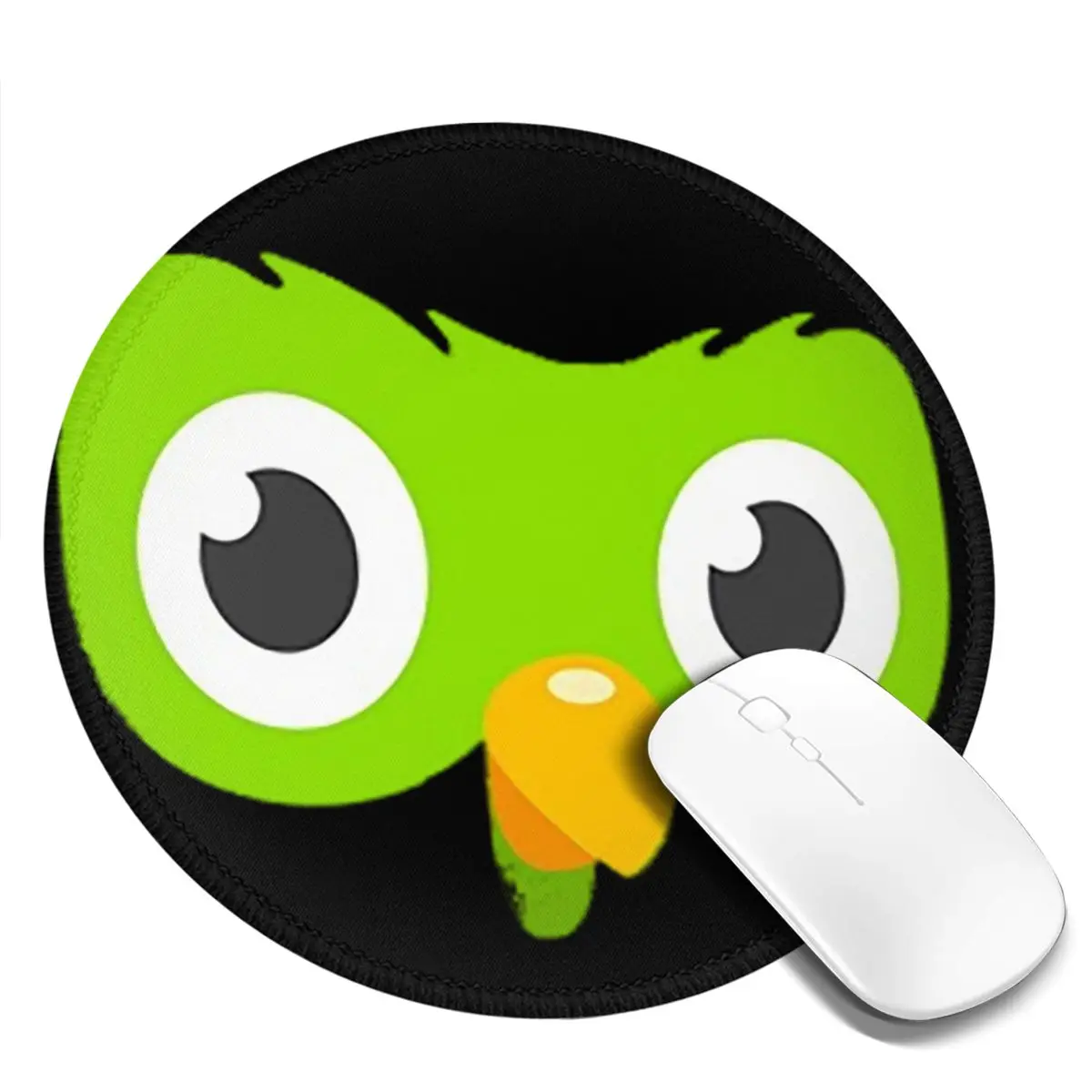 

Duolingo Owl Duo Round Mouse Pad Computer Keyboard Mouse Mat Gaming Laptop Desk Mat Office Table Mats