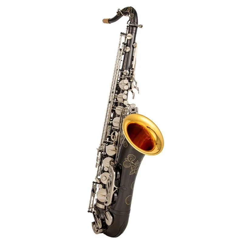 Japanese Yanagisawa T-WO37 Tenor Saxophone – Black Nickel Body, White Nickel Keys, Hand Engraved, Pure Tone, Bb