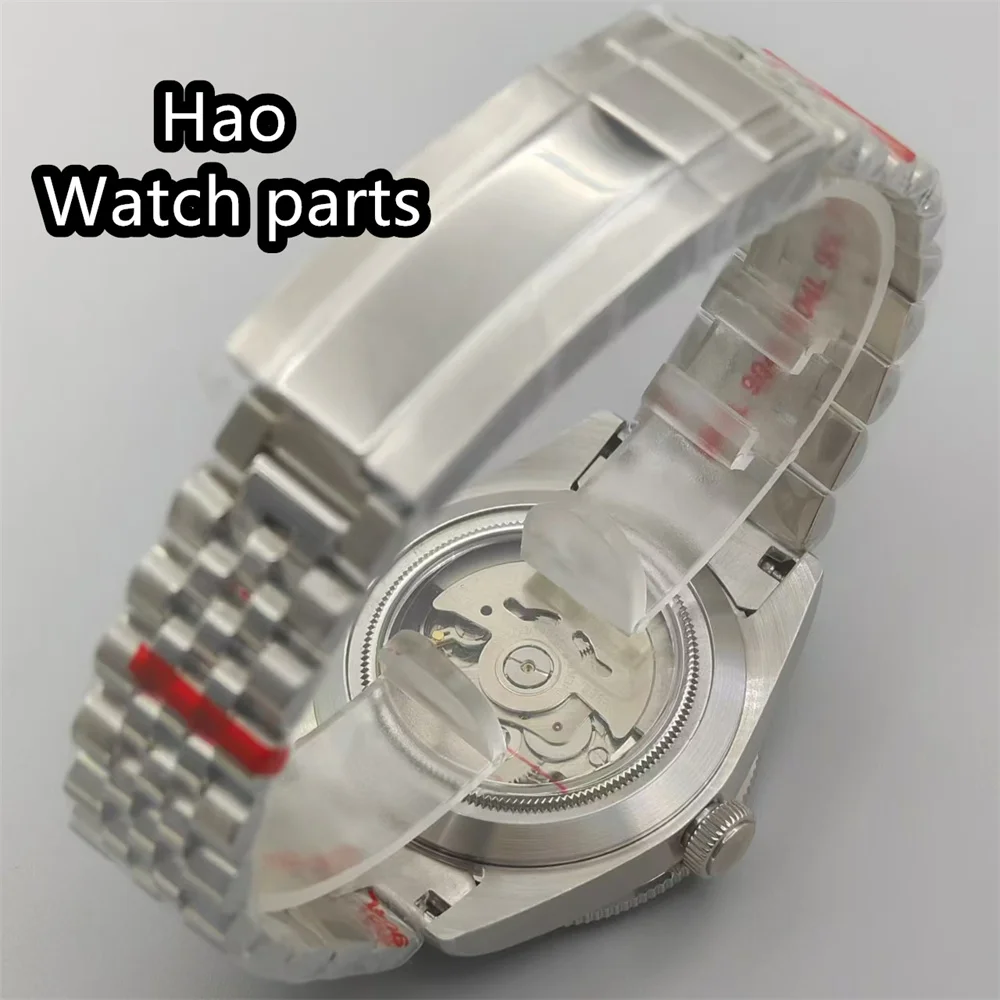 BLIGER 39mm Sterile NH35A PT5000 Orologio da uomo Zappato Cristallo di zaffiro Ceramica Lunetta Quadrante rosa Orologio da polso automatico luminoso verde