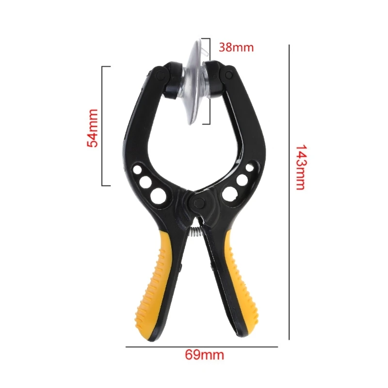안전한 펜치 모양 LCD 스크린 열기 도구, 강력한 흡입 컵, 빠른 제거, 휴대폰 태블릿 수리용 설치 스크린