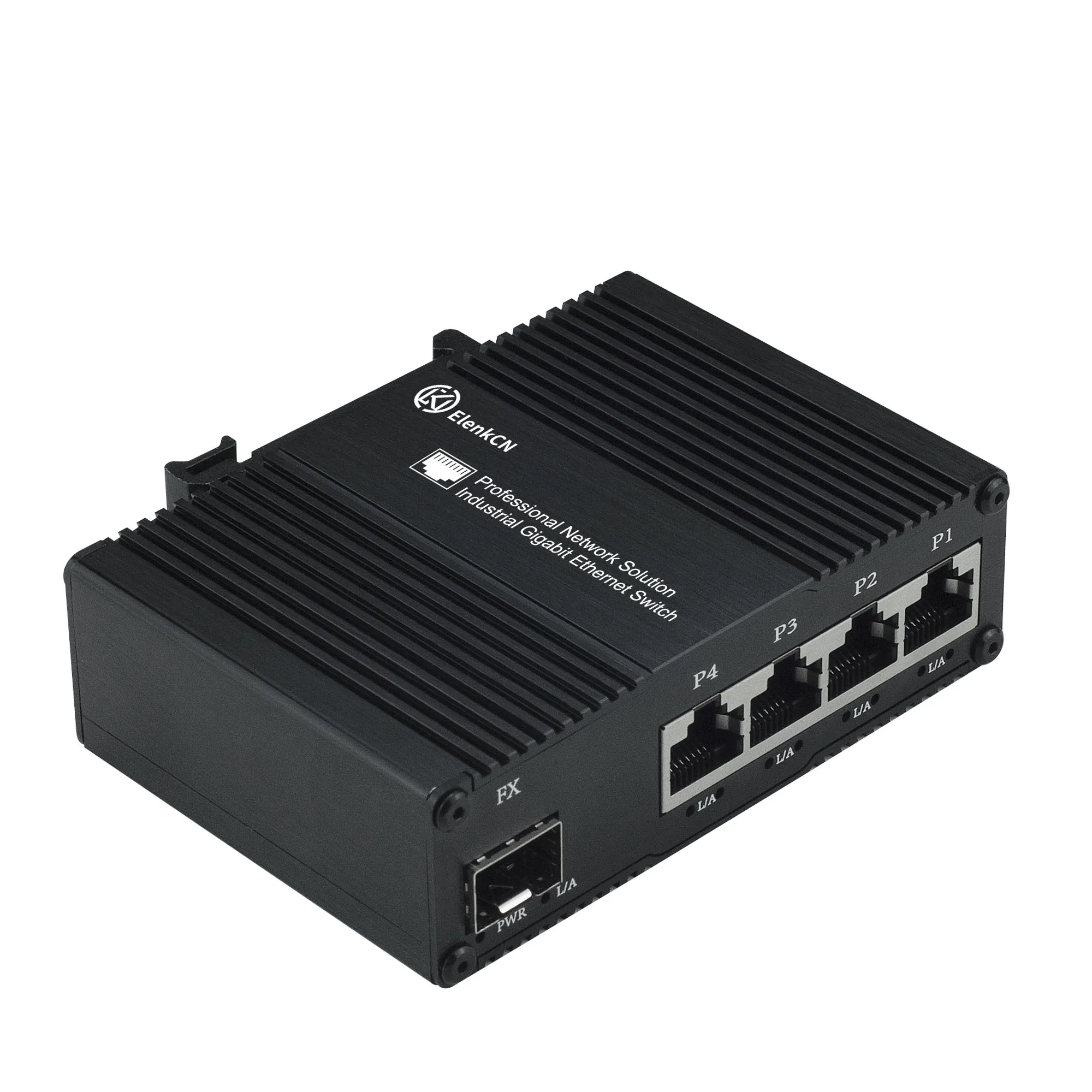 Interruptor Industrial Micro POE RJ45 4GE + 1SFP1000Base-X, interruptores de red Industrial con Sendero DIN/montable en pared para PC/IP/Webcam