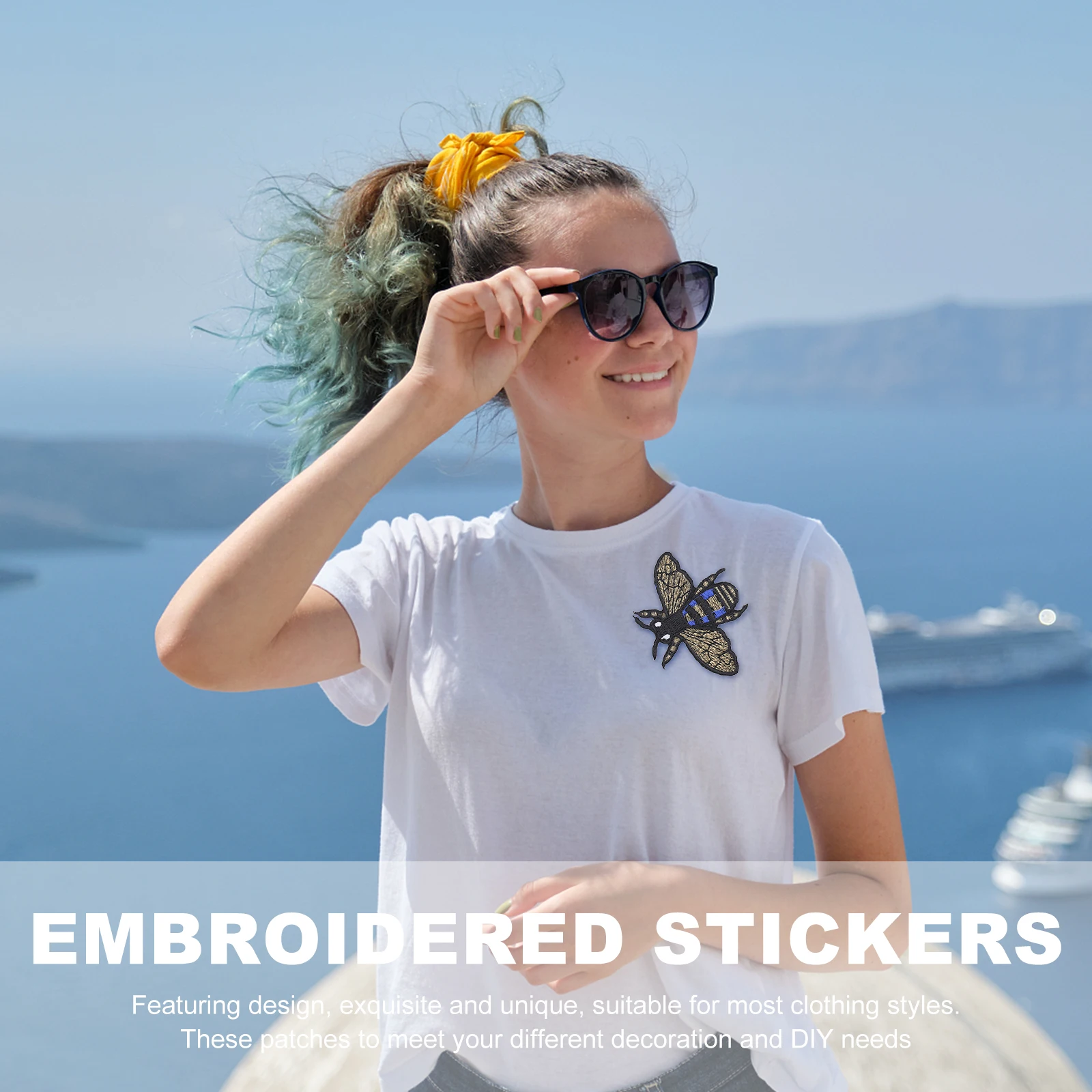 

5Pcs High Quality Knitted Fabric Patches Unique Embroidered Stickers for Scrapbooking Hair Clips Accessories Embroidery Patches