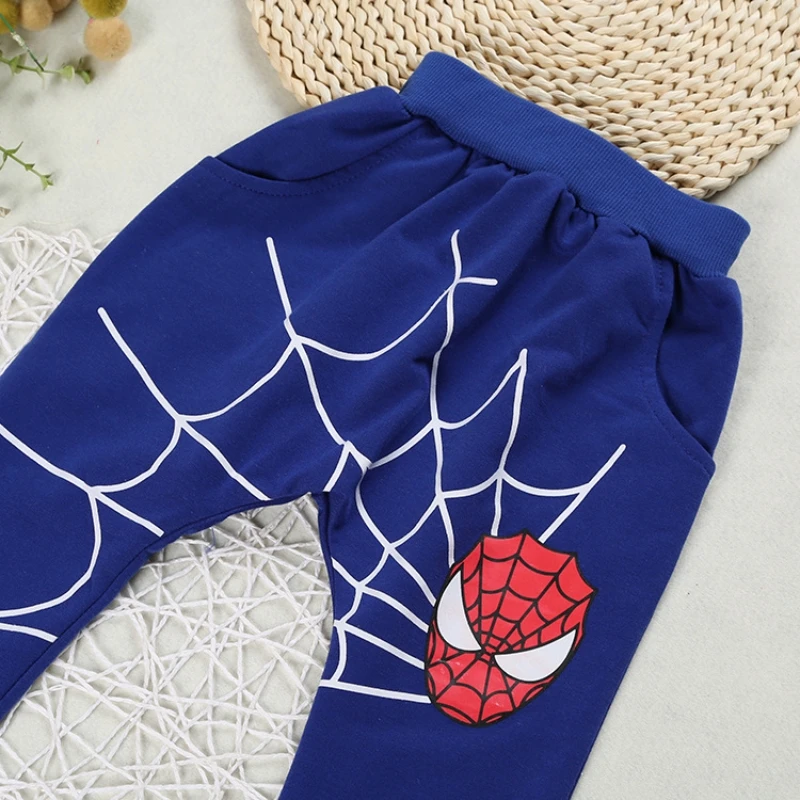 Spider-man Children\'s Clothing Sets Boys Toddlers Fashion Set Kids Long Sleeved+Pant 2Piece Clothes Sleepwear Sets