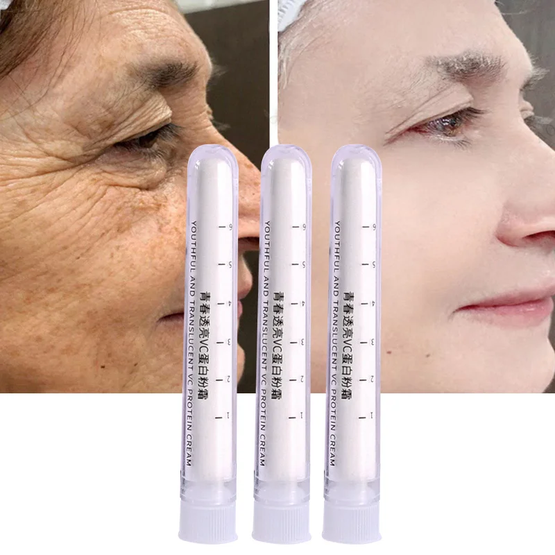 Kollagen füller Pulver Anti-Aging-Entfernung Falten vc Essenz Gesichts depressionen prallen Lifting straffende pflegende Reparatur creme