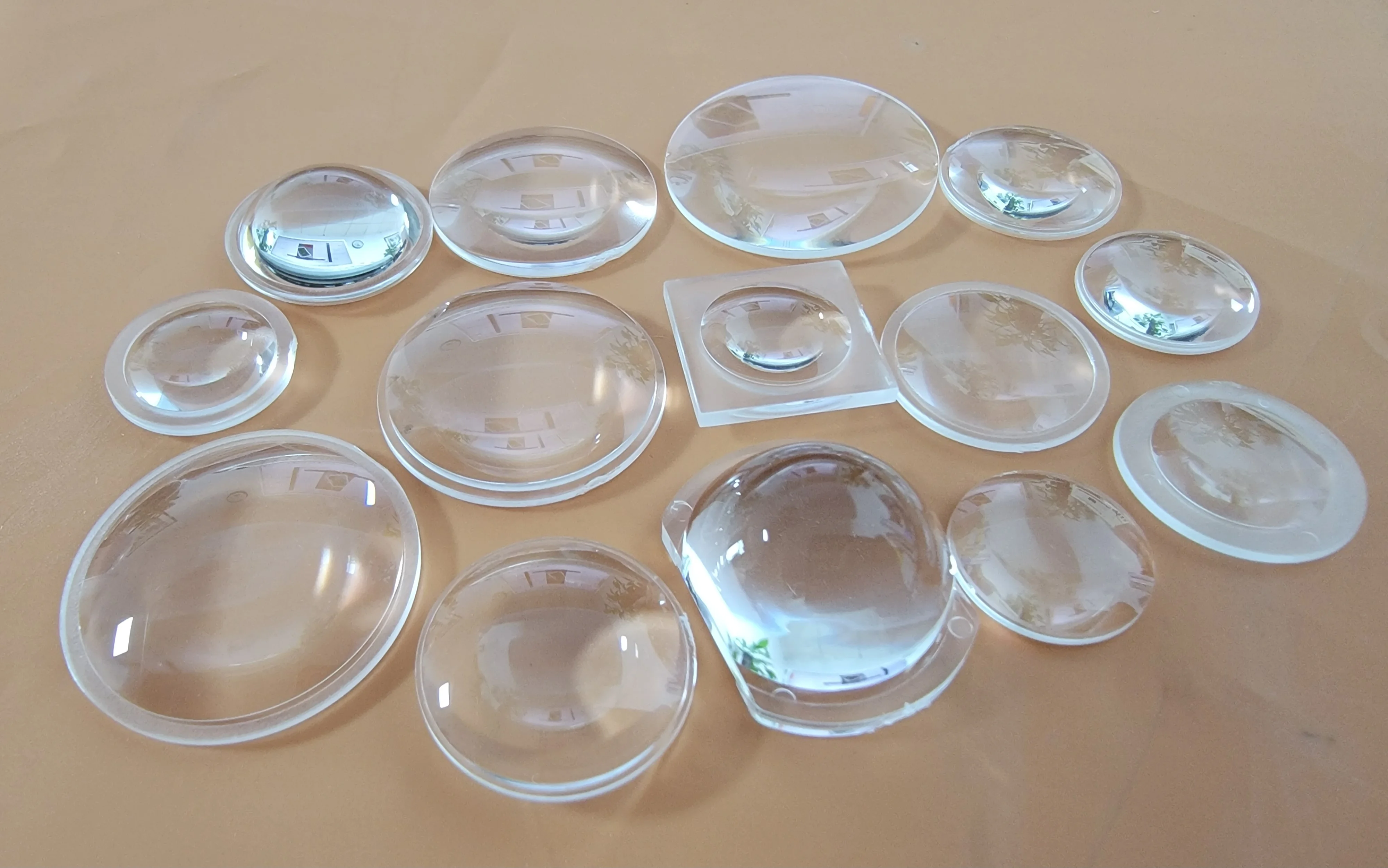 

LED optical lens Diameter 15mm to 21.5mm Double Convex lens 1W 3W Reflector Collimator Lens, Projection lamp lens