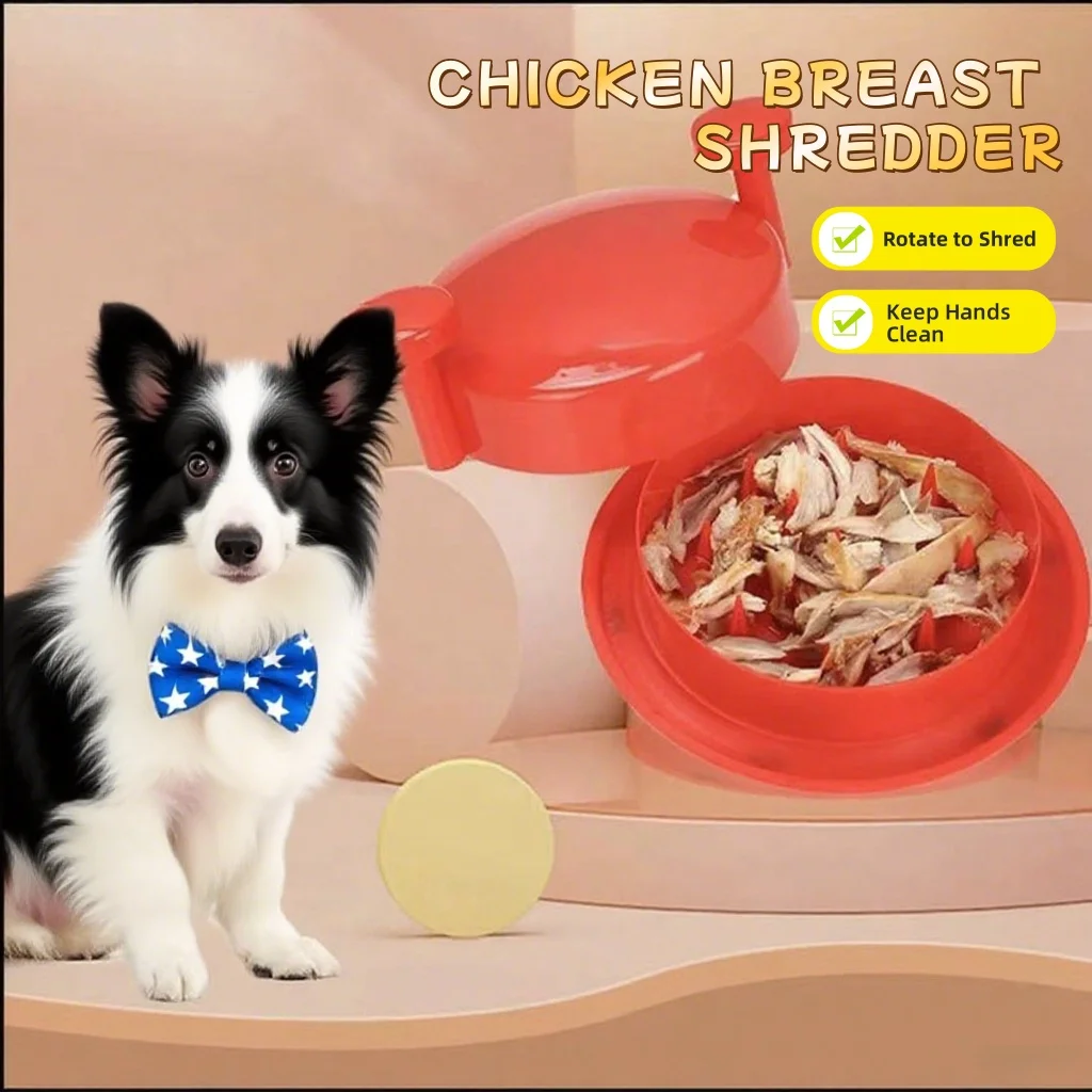 Pet Food Meat Grinder Dog Bowl Chicken Shredder Multi-Function Meat Slicer Safe Material Easy Clean Time-Saving Pet Kitchen Tool