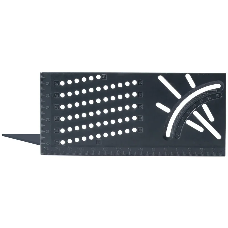 Multifunctional angle ruler 45 degrees 90 degree line ruler three-dimensional carpentry stop shape fixed stop point