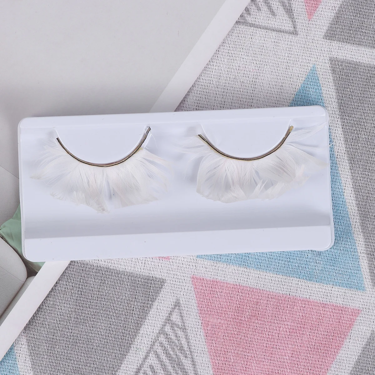 3 ペアピュアカラーつけまつげソフトナチュラルルックウェディングパーティー日常着用偽まつげエクステンションメイクアップツール