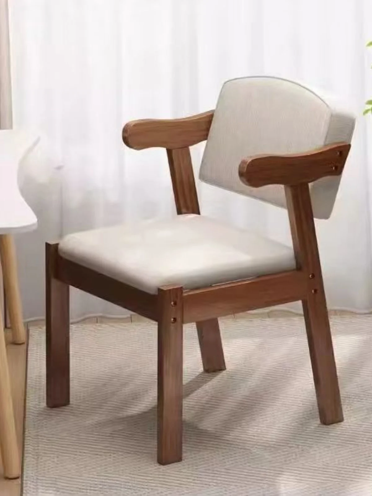 

Solid wood dining chairs, dining tables and chairs, Nordic simple upholstered back chairs, comfortable student study