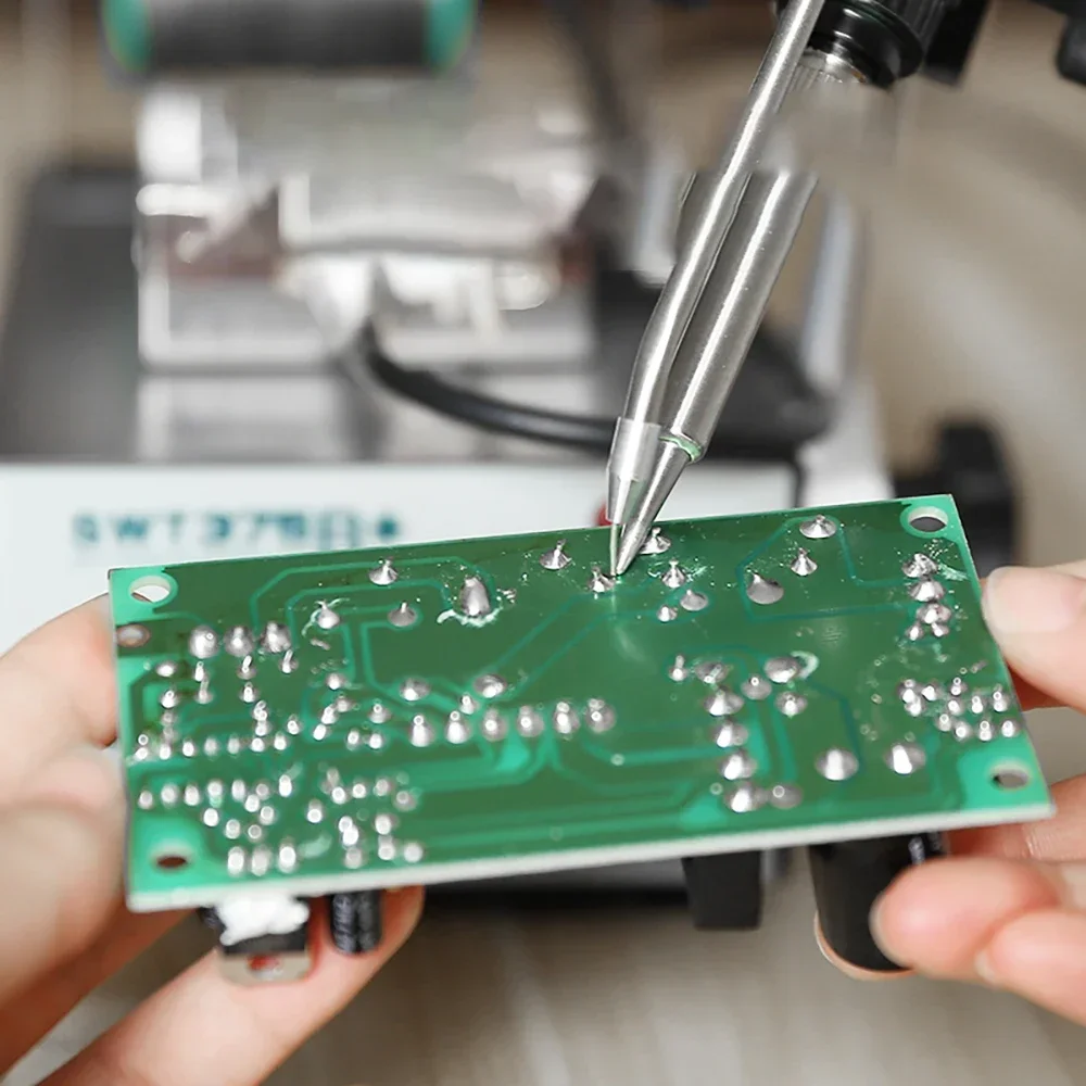 220V Automatic Soldering Machine Foot Switch Tin Feeding Soldering Iron Tin Feeder Constant Temperature Soldering Station 75W