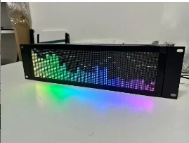 3U Cabinet Professional Full-color Rack-Mount Music Spectrum Display RGB Level Rhythm Light