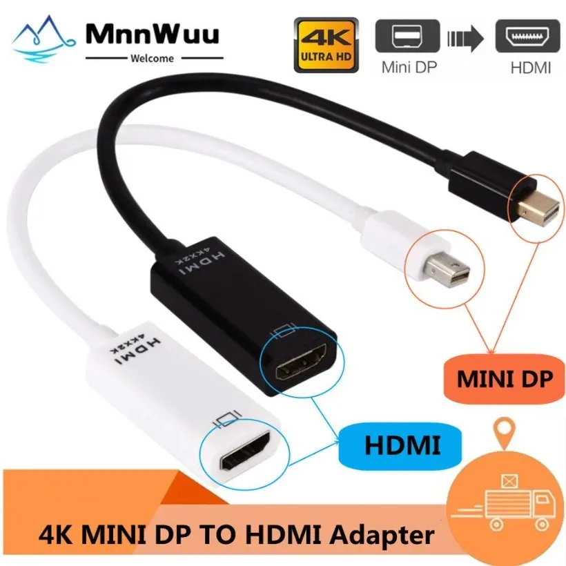 

Mini Displayport To HDMI-compatible Cable 4k TV Projector Projetor DP 1.4 Display Port Converter For Apple Macbook Air Pro 4K